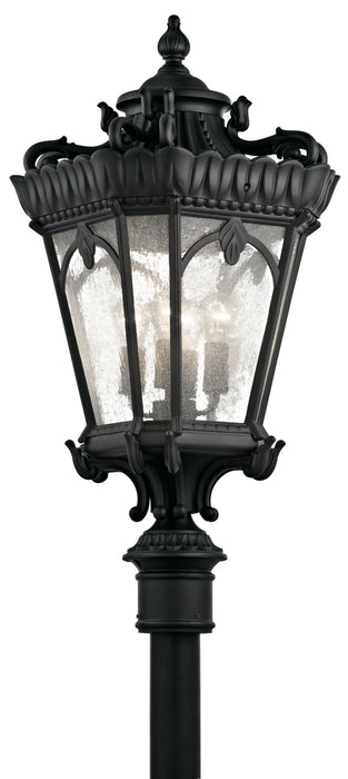 Kichler 9565BKT Four Light Outdoor Post Mount, Textured Black