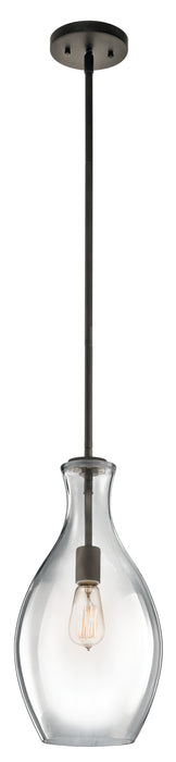 Kichler 42047OZ One Light Pendant, Olde Bronze
