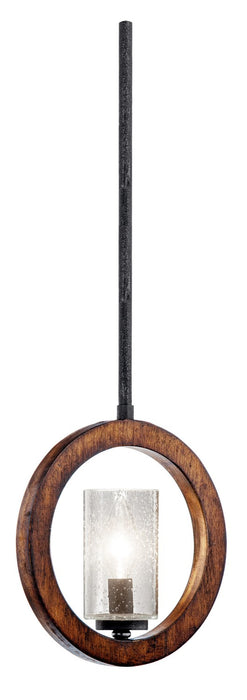 Kichler 43189AUB One Light Mini Pendant/Wall, Auburn Stained