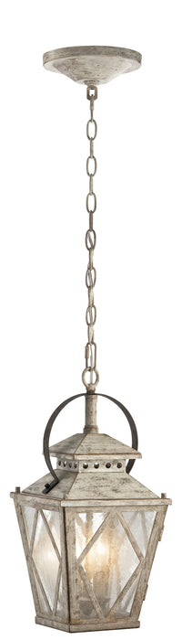Kichler 43258DAW Two Light Pendant, Distressed Antique White