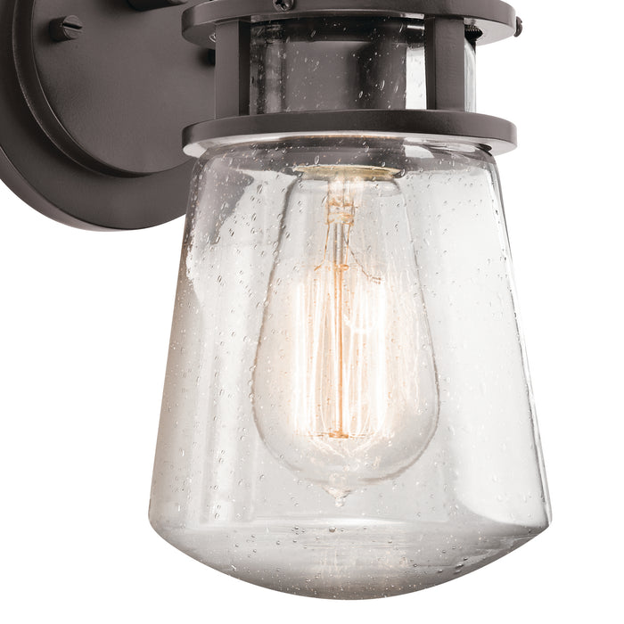 Kichler 49444AZ One Light Outdoor Wall Mount, Architectural Bronze
