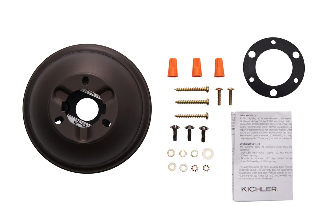 Kichler 337008SNB Flush Mount Kit, Satin Natural Bronze