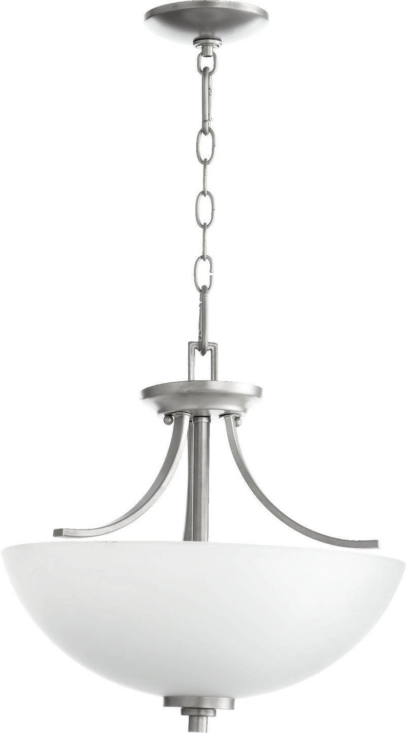 Quorum 2760-16-64 Three Light Dual Mount, Classic Nickel