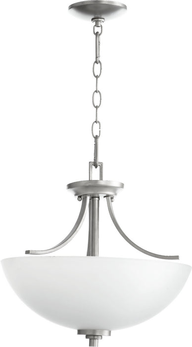 Quorum 2760-16-64 Three Light Dual Mount, Classic Nickel