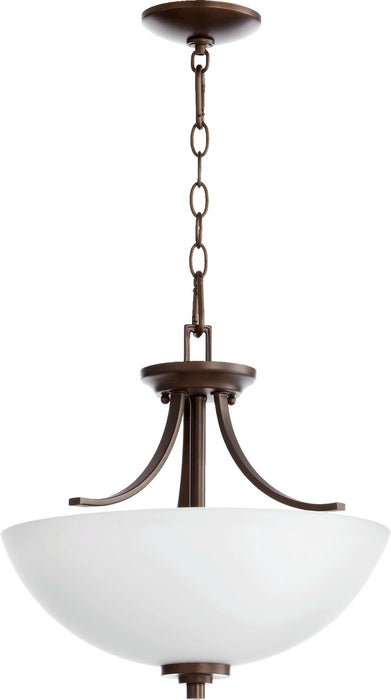 Quorum 2760-16-86 Three Light Dual Mount, Oiled Bronze