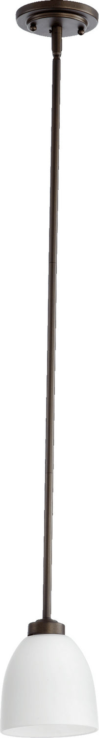 Quorum 3060-86 One Light Pendant, Oiled Bronze