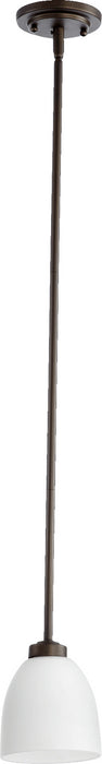 Quorum 3060-86 One Light Pendant, Oiled Bronze