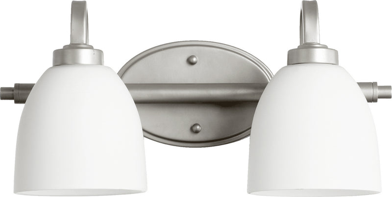 Quorum 5060-2-64 Two Light Vanity, Classic Nickel