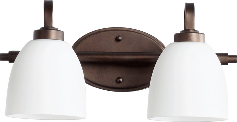 Quorum 5060-2-86 Two Light Vanity, Oiled Bronze