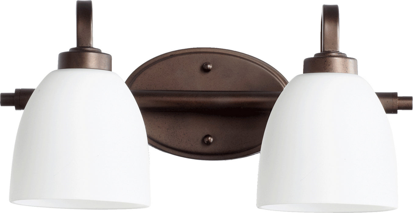 Quorum 5060-2-86 Two Light Vanity, Oiled Bronze