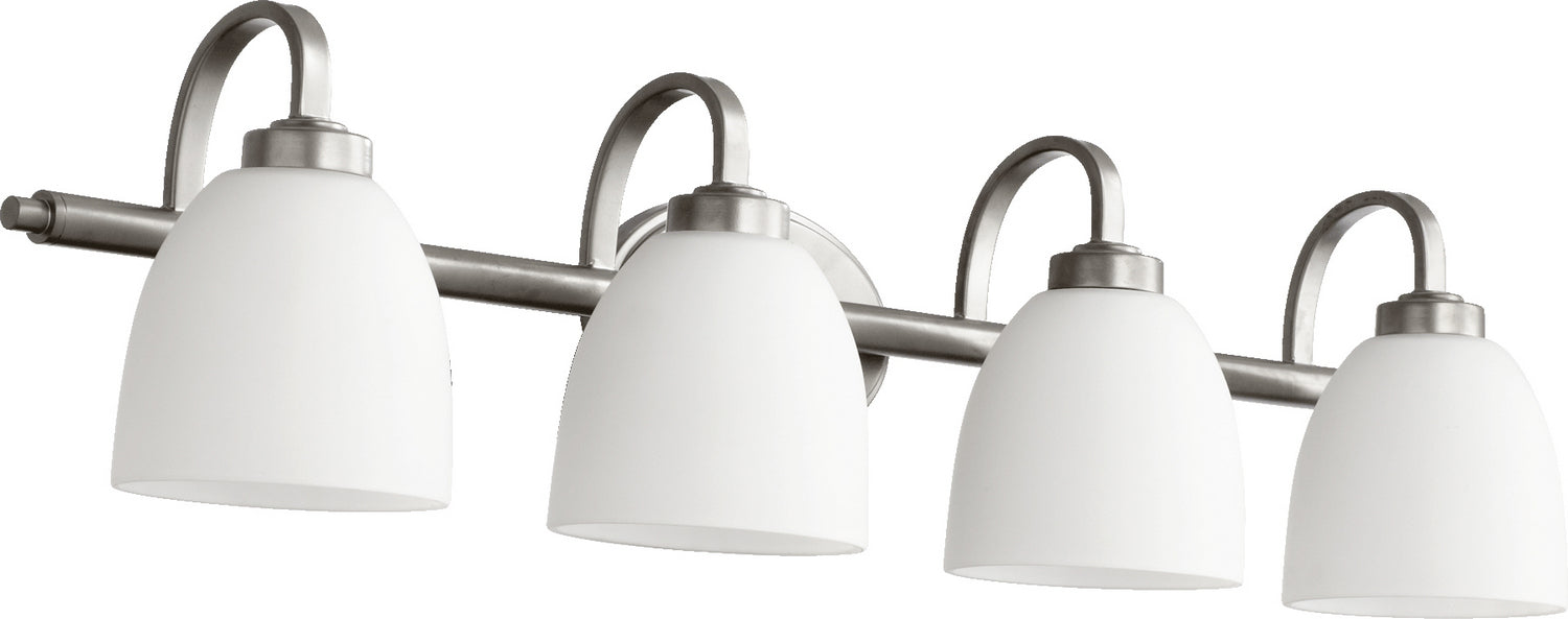 Quorum 5060-4-64 Four Light Vanity, Classic Nickel