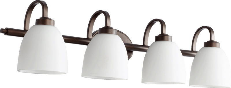 Quorum 5060-4-86 Four Light Vanity, Oiled Bronze