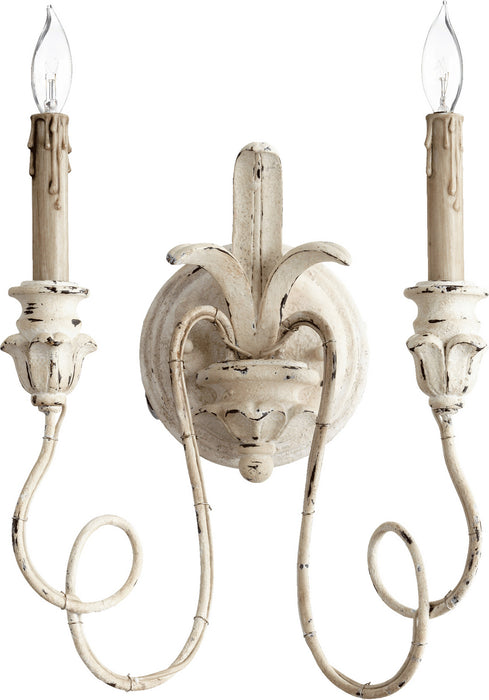 Quorum 5306-2-70 Two Light Wall Mount, Persian White