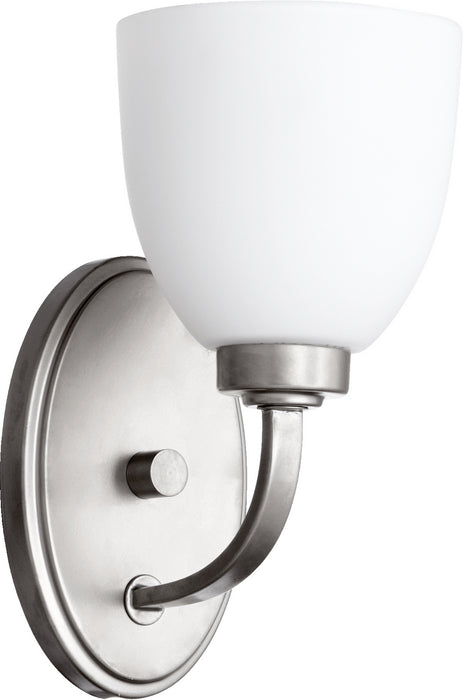 Quorum 5560-1-64 One Light Wall Mount, Classic Nickel