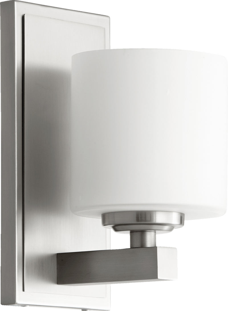 Quorum 5669-1-65 One Light Wall Mount, Satin Nickel