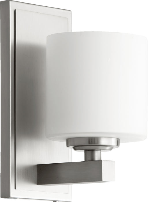 Quorum 5669-1-65 One Light Wall Mount, Satin Nickel