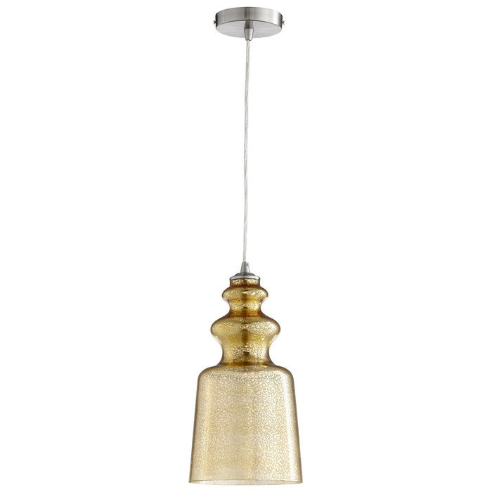 Cyan 05723 One Light Pendant, Satin Nickel