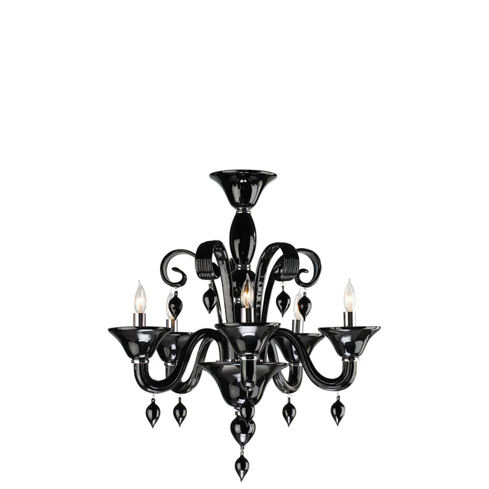 Cyan 6494-5-14 Five Light Chandelier, Chrome