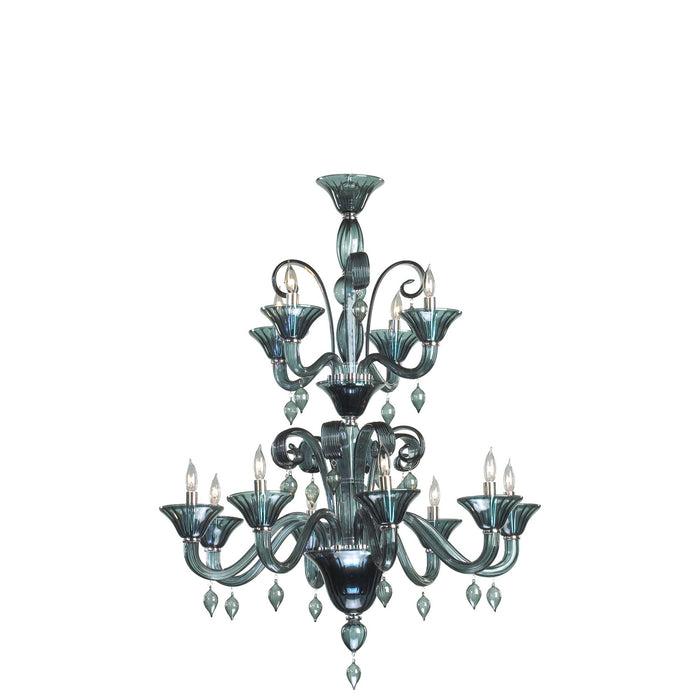 Cyan 6495-12-14 12 Light Chandelier, Chrome