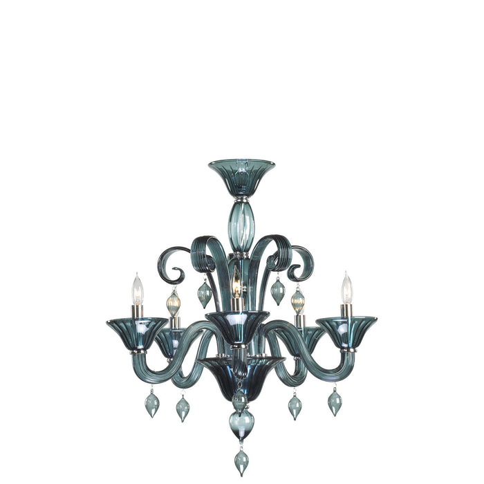 Cyan 6495-5-14 Five Light Chandelier, Chrome
