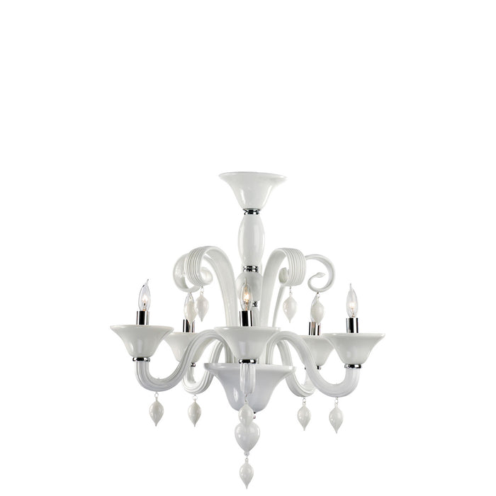 Cyan 6496-5-14 Five Light Chandelier, Chrome