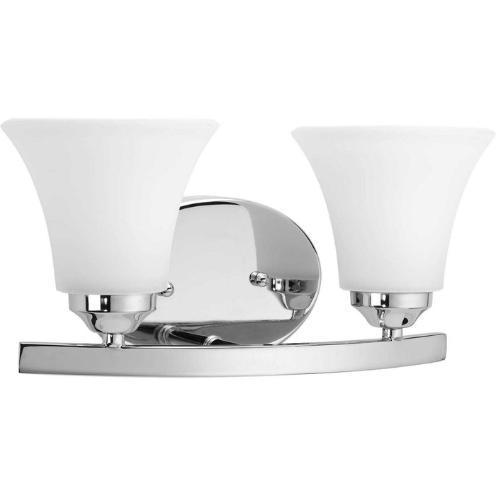 Progress Lighting P2009-15 Two Light Bath Bracket, Polished Chrome