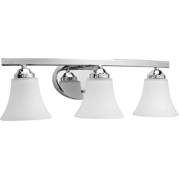 Progress Lighting P2010-15 Three Light Bath Bracket, Polished Chrome