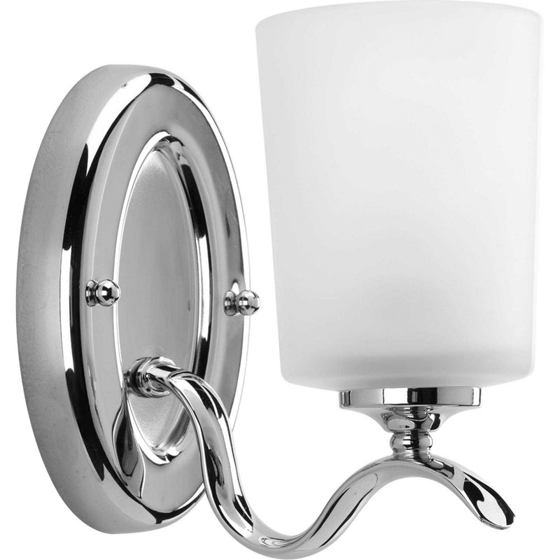 Progress Lighting P2018-15 One Light Bath, Polished Chrome