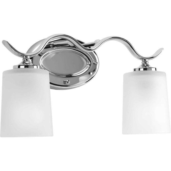 Progress Lighting P2019-15 Two Light Bath Bracket, Polished Chrome
