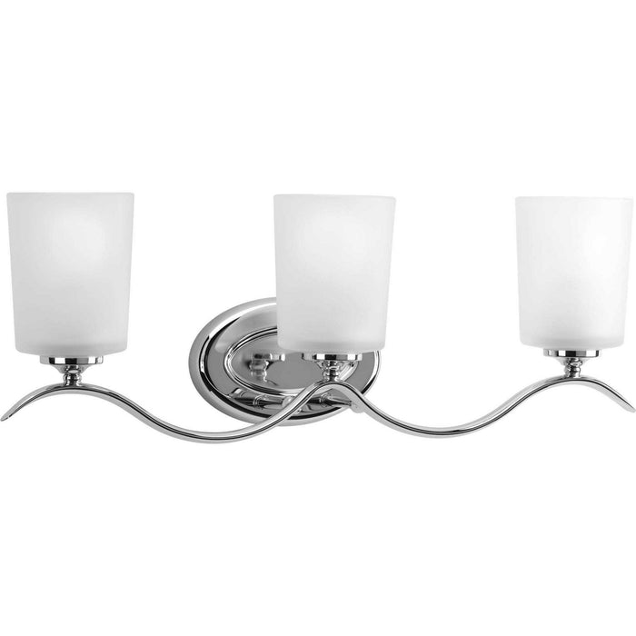 Progress Lighting P2020-15 Three Light Bath Bracket, Polished Chrome