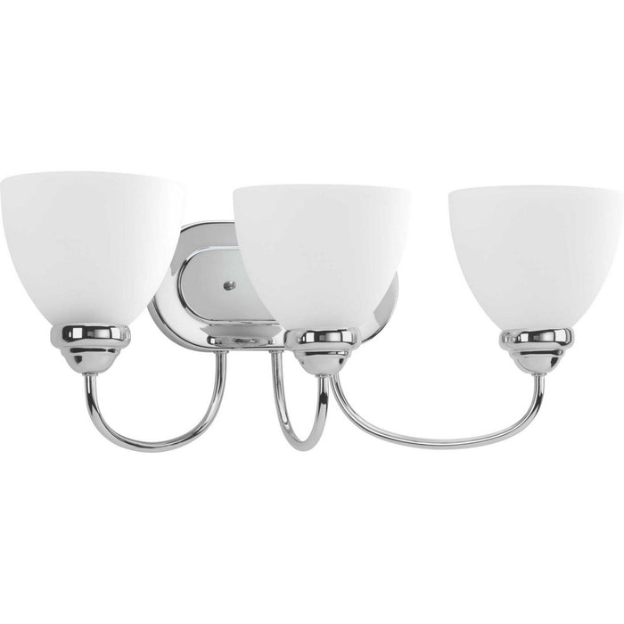 Progress Lighting P2919-15 Three Light Bath Bracket, Polished Chrome