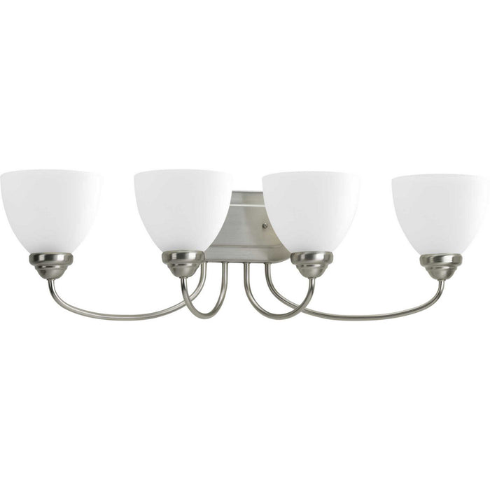 Progress Lighting P2928-09 Four Light Bath Bracket, Brushed Nickel