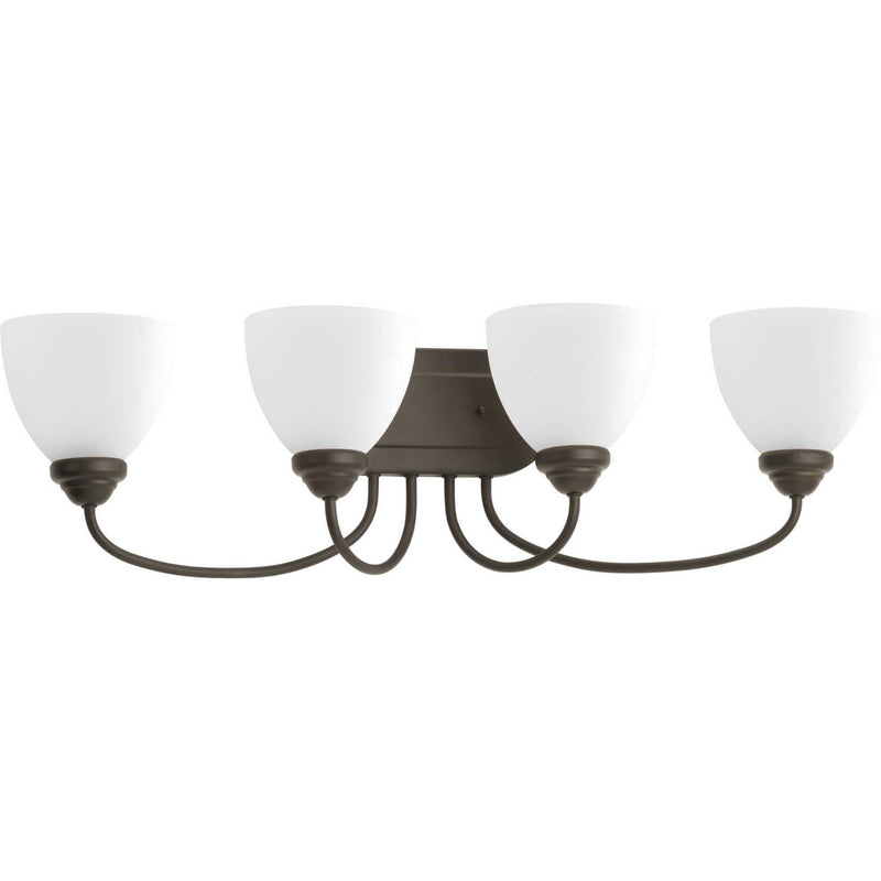 Progress Lighting P2928-20 Four Light Bath Bracket, Antique Bronze