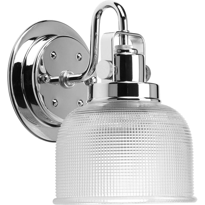 Progress Lighting P2989-15 One Light Bath Bracket, Polished Chrome
