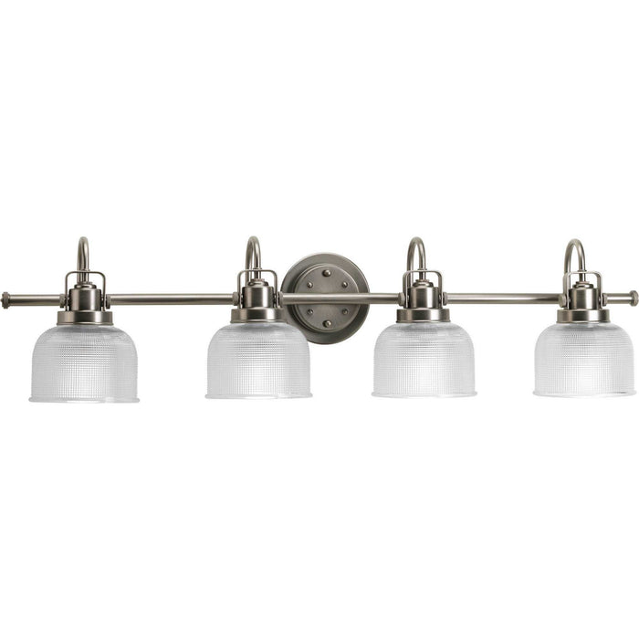 Progress Lighting P2997-81 Four Light Bath Bracket, Antique Nickel