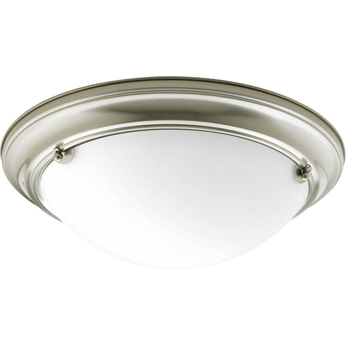 Progress Lighting P3561-09 Two Light Flush Mount, Brushed Nickel