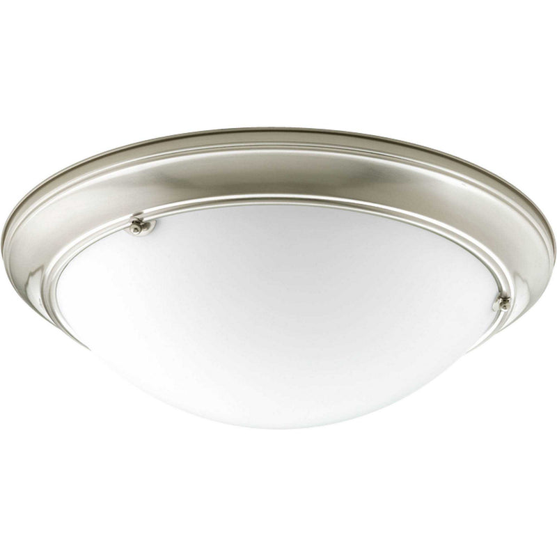 Progress Lighting P3563-09 Three Light Flush Mount, Brushed Nickel