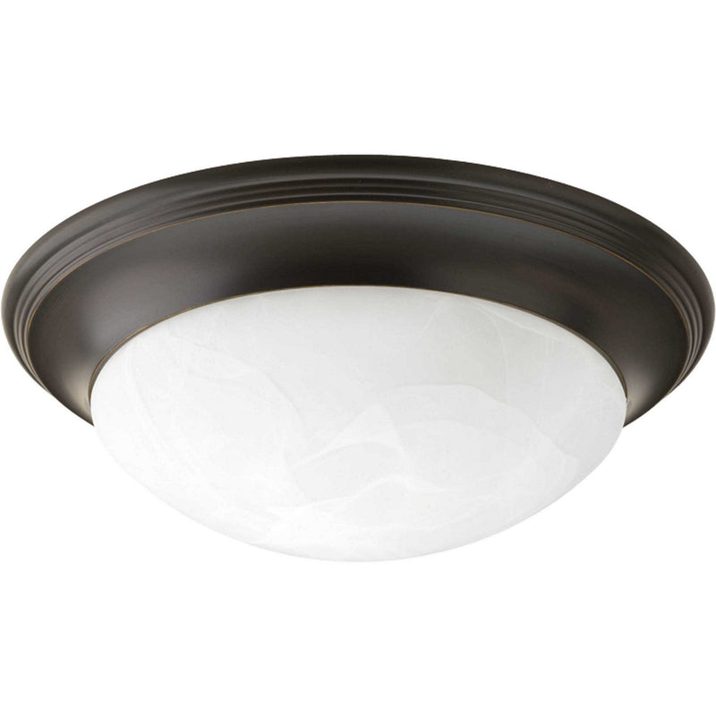Progress Lighting P3688-20 One Light Flush Mount, Antique Bronze