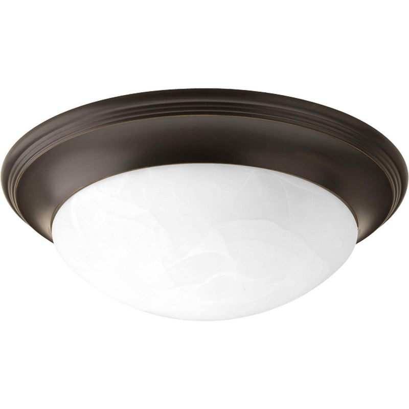 Progress Lighting P3689-20 Two Light Flush Mount, Antique Bronze