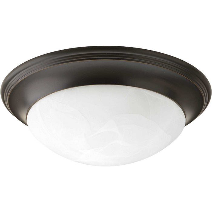 Progress Lighting P3697-20 Three Light Flush Mount, Antique Bronze
