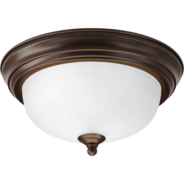 Progress Lighting P3924-20ET One Light Flush Mount, Antique Bronze