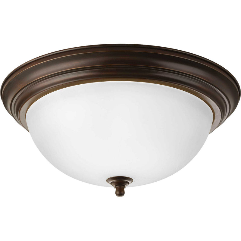 Progress Lighting P3926-20ET Three Light Flush Mount, Antique Bronze