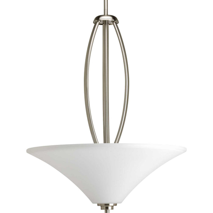 Progress Lighting P3951-09 Three Light Pendant, Brushed Nickel