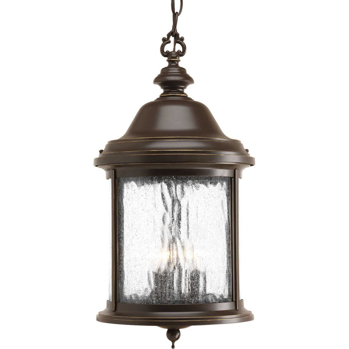 Progress Lighting P5550-20 Three Light Hanging Lantern, Antique Bronze