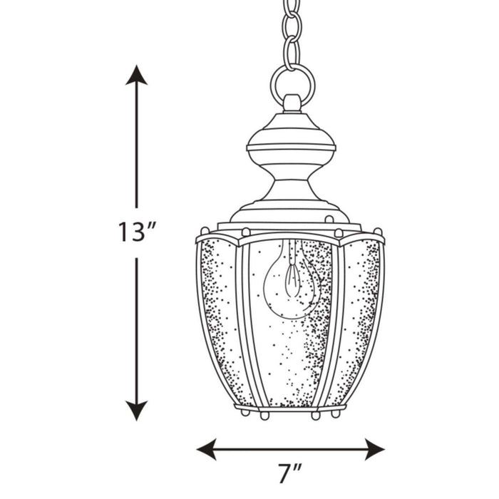 Progress Lighting P5565-20 One Light Lantern, Antique Bronze