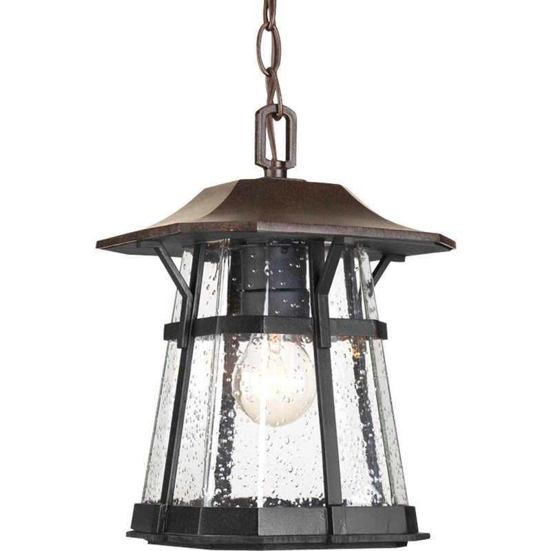 Progress Lighting P5579-84 One Light Hanging Lantern, Espresso