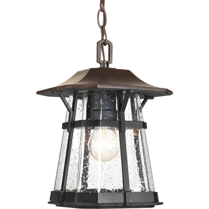 Progress Lighting P5579-84 One Light Hanging Lantern, Espresso