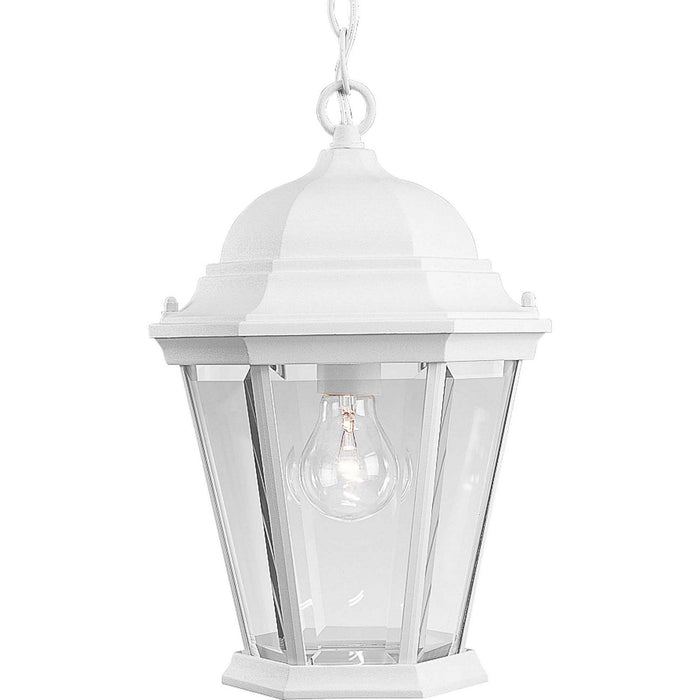 Progress Lighting P5582-30 One Light Hanging Lantern, Textured White