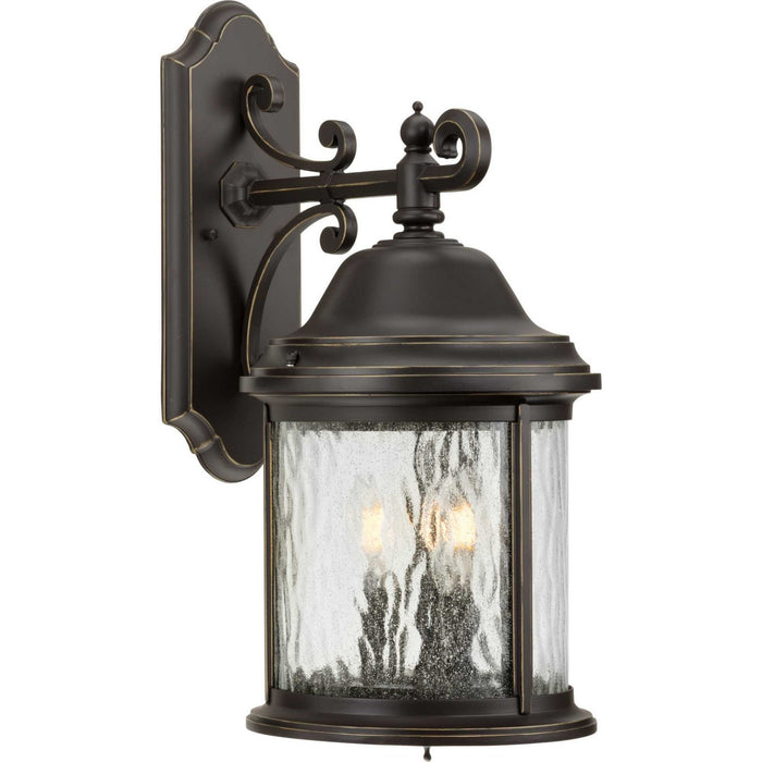 Progress Lighting P5651-20 Three Light Large Wall Lantern, Antique Bronze