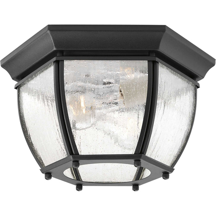 Progress Lighting P6019-31 Two Light Flush Mount, Black